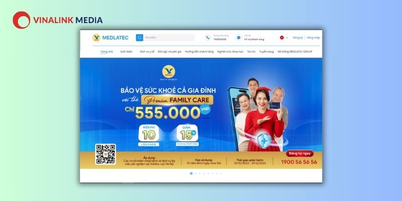 Website giới thiệu ngành y tế - sức khỏe